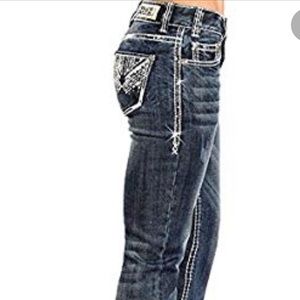 Rock&Roll Cowgirl Vintage Mid-Rise Boot Cut Aztec